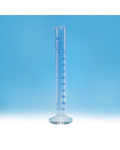 Glassco Measuring Cylinder 100ml, Round Base, Class A With Lot Certificate, Glassco, Pack of 2