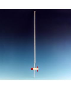Glassco Burette, Straight Bore with PTFE Stopcock, Class B, 10ml, Borosilicate glass
