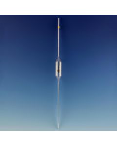 Academy Pipettes, bulb form, one mark, Class B, 10ml, Soda glass