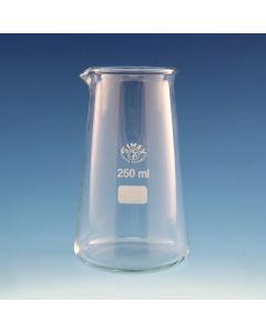 Simax Philips Beaker low form, Borosilicate Glass, 250ml, Pack of 10
