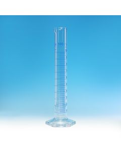 Simax Measuring Cylinder, Class A, 500ml, Hexagonal base, Borosilicate glass