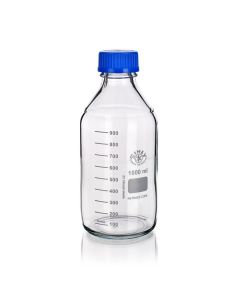 Simax Reagent Bottle, Clear, 20000ml, GL45 thread with cap & pouring ring, Borosilicate 3.3 glass, Autoclavable to 140 Deg C