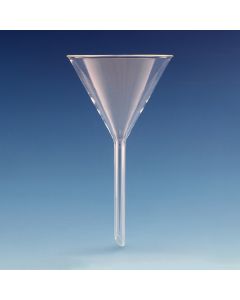 Glassco Plain Funnel short stem 100mm diameter Borosilicate glass, Pack of 10