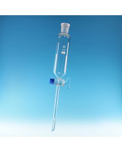 Simax Funnel Separating, Cylindrical with plastic stopper, 2000ml, without graduations, PTFE stopcock, Borosilicate glass