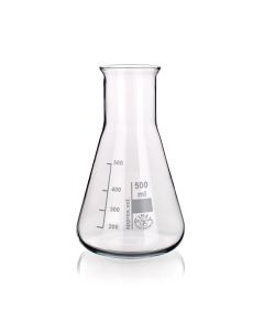Simax Erlenmeyer Flask wide mouth, 2000ml, Borosilicate glass, Pack of 6