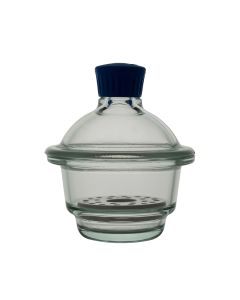 Simax Desiccators, knob lid 200mm approx diameter at disc Borosilicate glass