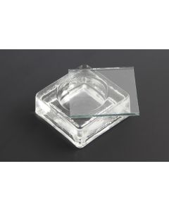 Academy Staining Dish with cavity, Embryo, Soda-Lime glass, 40mm x 40mm, Pack of 50