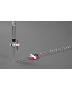Glassco Burette, PMMA/TPX, 25ml, PTFE Stopcock