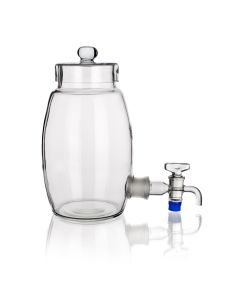 Simax Lotion Jars 5 litre with stopcock, Borosilicate glass