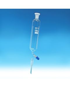 Glassco Dropping Funnel, Cylindrical, Rotaflow stopcock, Borosilicate glass, 100ml, Socket 14/23, Cone 14/23