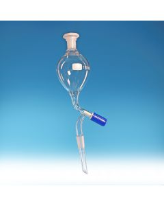 Glassco Dropping Funnel, Pear Shape, Rotaflow stopcock, Borosilicate glass, 500ml, Socket 19/26, Cone 19/26