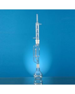Glassco Extractor Soxhlet, Full length, 250ml, Borosilicate glass - includes condenser, extractor body and flask, Extractor Socket 45/40, Cone 29/32