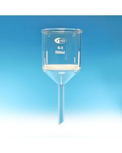 Glassco Buchner Funnel with sintered disc Porosity 3 30mm diameter Borosilicate glass