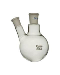 Glassco Flask, Round Bottom, Borosilicate glass, 100ml, 2 neck, 24/29, 19/26