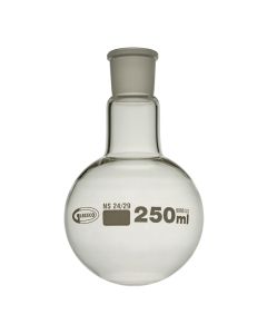 Glassco Flask, Round Bottom, Borosilicate glass, 100ml, 24/29, Pack of 10