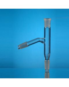 Glassco Distillation heads, Plain with thermometer socket, Borosilicate glass, Flask Cone 19/26, Condenser Cone 19/26, Socket 19/26