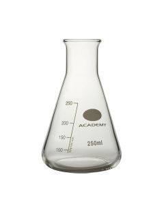 Academy Conical Flask, 250ml, Borosilicate Glass, Pack of 6