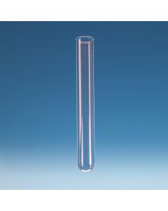 Test Tubes, With Rim, 24x150mm, Wall 1.2mm, Borosilicate 3.3, Pack of 50