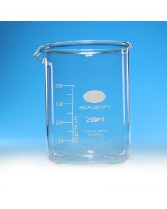 Academy Beaker Low Form, 800ml, Borosilicate Glass, Pack of 6