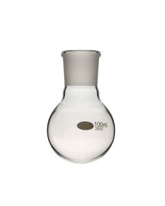 Academy Round Bottom Flask, 25ml, Socket 19/26, Short Narrow Neck, Borosilicate Glass, Pack of 6