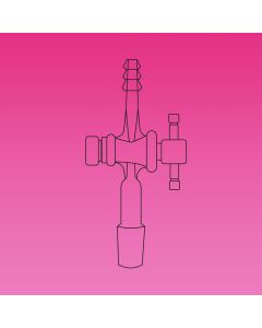 A Plus Adapter, PTFE Stopcock 2mm Bore, 14/23