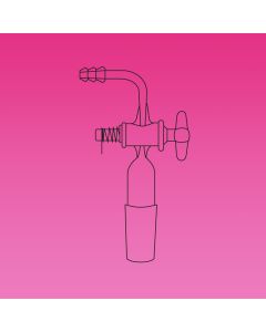 A Plus Adapter, Glass Stopcock 90Deg 2mm Bore, 24/29