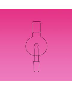 A Plus Adapter, Anti-Splash, With Drain Holes , 100ml, Socket 24/29, Cone 19/26