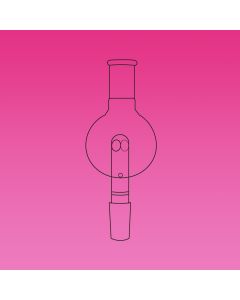 A Plus Adapter, Anti-Splash, With Fritted Disc, 100ml, Socket 29/32, Cone 29/32