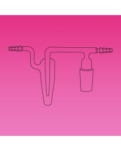 A Plus Adapter, Mineral Oil Bubbler With 10mm O.D. Hose Connection, Cone 24/29