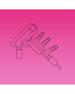 A Plus Distillation, Link, Short-Path, Vacuum Jacketed, Thermometer Socket 10/18, Socket & Cone 14/23