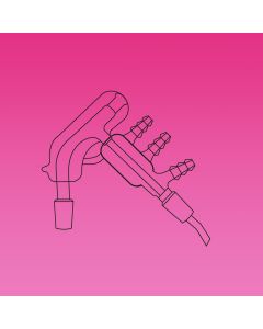A Plus Distillation, Link, Short-Path, Vacuum Jacketed, Vigreux, Thermometer Socket 10/18, Socket & Cone 14/23