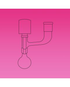 A Plus Schlenk Flask, Storage, High Vacuum Valve 0-8mm, 500ml, Outer Joint 24/29