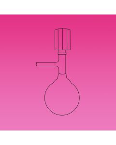A Plus Schlenk Flask, Storage, High Vacuum Valve 0-8mm, 250ml