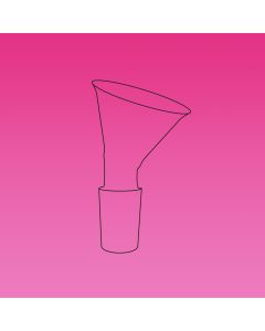 A Plus Funnel, Powder, Offset, 90mm, Cone 29/32
