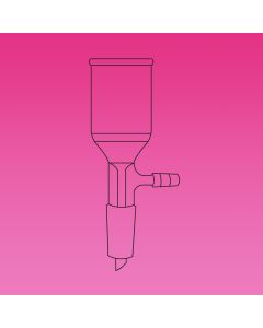 A Plus Funnel, Buchner With Side Arm, 30ml, Porosity C, 30mm Fritted Disc, Cone 14/23