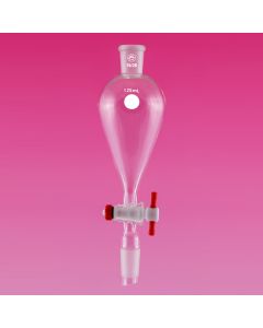 A Plus Funnel, Separatory, 50ml, Socket & Cone 19/26 With Glass Stopper, Ptfe Stopcock 2mm Bore