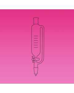 A Plus Funnel, Pressure Equalizing, 250ml, Socket & Cone 24/29, Ptfe Stopcock Adjustable Bore