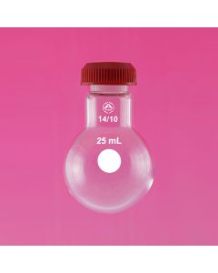 A Plus Microscale, Flask, Round Bottom, Threaded, 10ml, Socket 14/10