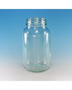 Academy Bottles, Powder, Clear Glass, Wide Neck, R3/48, 250ml, Without Caps, Pack of 42