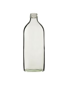 Academy Bottles, Culture, Medical Flats, Clear Glass, Narrow Neck, 500ml, R3/28, Without Caps, Pack of 36