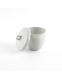 Academy Crucible, Low Form With Lid, Porcelain, 85ml, Pack of 12