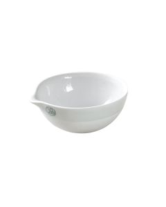 Jipo Basin Round Bottom, with spout, Porcelain, 40x16mm dia, 10ml, Pack of 10