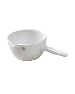 Jipo Evaporating Dish with handle, 22ml, 45mm dia x 26mm, Porcelain, Pack of 10