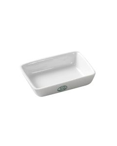 Jipo Annealing dish, square, 40ml, 95mm x 65mm, Porcelain, Pack of 10