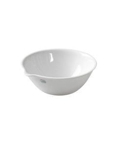 Jipo Evaporating dish, Flat bottom, with spout, Porcelain, 86x33mm, 93ml, Pack of 10