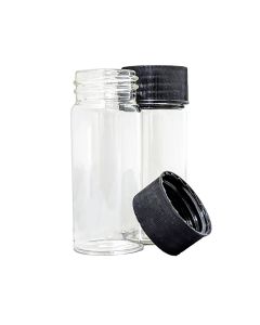 Screw Neck Vial, Squat Form, With Unattached PP Cap, 28.25ml, 72mm X 27.5mm Dia, Pack Of 100