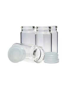 Rolled Rim Vials, With Unattached Push-in PE Closure, 1.75ml, 11x36mm, Pack Of 100