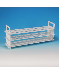 Academy Test Tube Rack, 20mm x 20 tubes, Polypropylene, Pack of 2