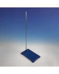 Retort stand and rod, Cast Iron, Blue Finish, Base 300x180, Rod 700x10