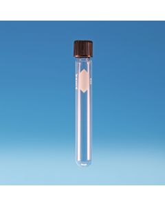 DWK Culture Tube, Screw Thread, with rubber lined cap, 25x200mm, KG-33 Borosilicate glass, Pack of 144